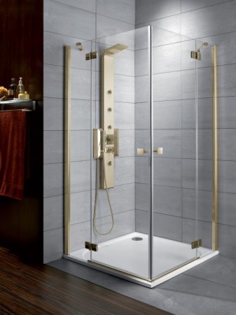 Radaway Almatea KDD Gold szögletes zuhanykabin